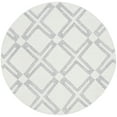 thumbnail image 2 of SAFAVIEH Bellagio Edweena Geometric Wool Area Rug, Ivory/Silver, 5' x 5' Round, 2 of 8