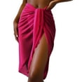 thumbnail image 2 of Fshinging Swimsuit Coverup For Women Sheer Wrap Knot Waist Skirt Skirt Beach Wrap Shiny Wraps For Shawl Sarong Wrap Scarf, 2 of 7