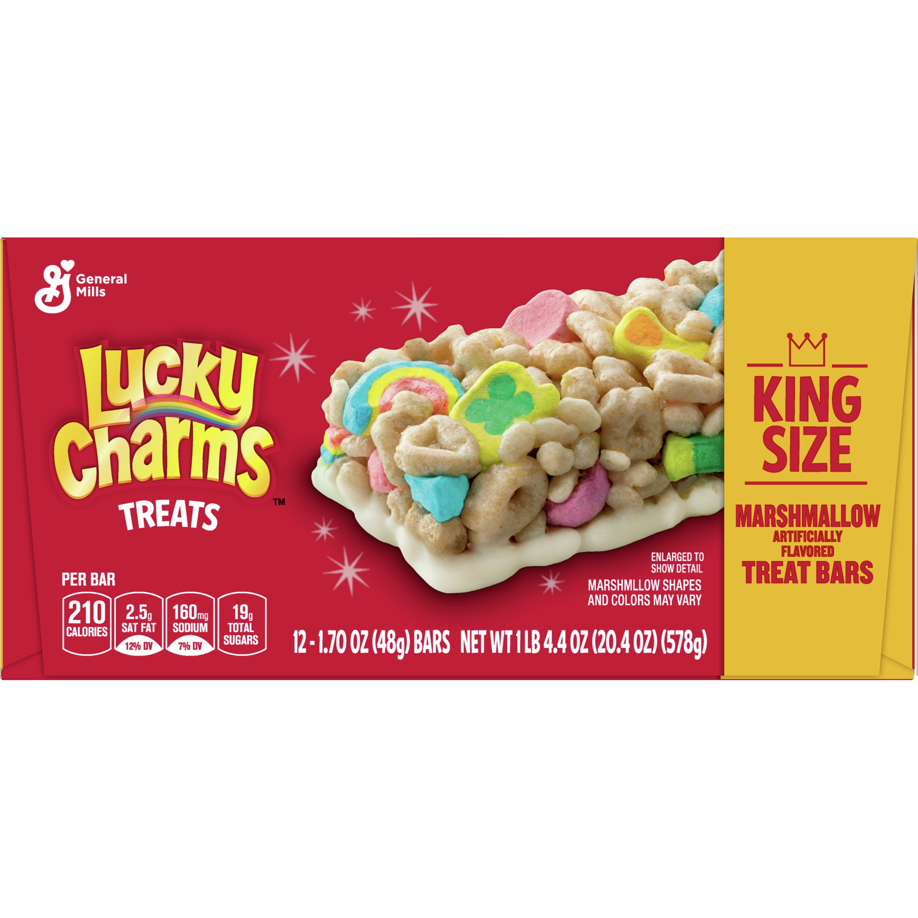 Lucky Charms Breakfast Cereal Treat Bars, Snack Bars, 12 ct - Walmart.com