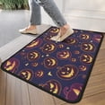 thumbnail image 4 of Happy Halloween Pumpkin Front Door Mat Anti Slip Spider Bat Welcome Mat Plain for Entry Floor Mat Set Living Room Bedroom Bathroom Crystal Velvet 30x17 Inches, 4 of 7