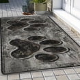 thumbnail image 6 of Cinvoph Rustic Welcome Doormat Non-Slide Absorbent Doormat Decorative Dog Paw Floor Rug for Indoor Outdoor Front Door Entryway Kitchen Bath 16"x24", 6 of 8
