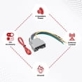 thumbnail image 3 of Cableado de radio de coche RED WOLF para Dodge Dakota Chrysler 300 Jeep Grand Cherokee 2008-2010, 3 of 7