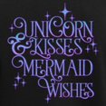 thumbnail image 3 of CafePress - UNICORN KISSES And MERMAID WISHES Pajamas - Women's Short Sleeve Print T-Shirt and Pants Dark Cotton Pajama Set, 3 of 7