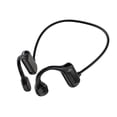 thumbnail image 1 of Auriculares deportivos Bluetooth de oreja abierta - Auriculares inalámbricos de conducción ósea - Resistentes al sudor para correr y hacer ejercicio, con paquete de pegatinas (negro), 1 of 5