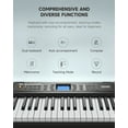 thumbnail image 4 of Donner DEK-200 61-Key Piano Full-Size Electronic Keyboard Set, Auto Accompaniment, Metronome,, Includes 300 Tones, with Stand, Bench, Microphone, 4 of 8