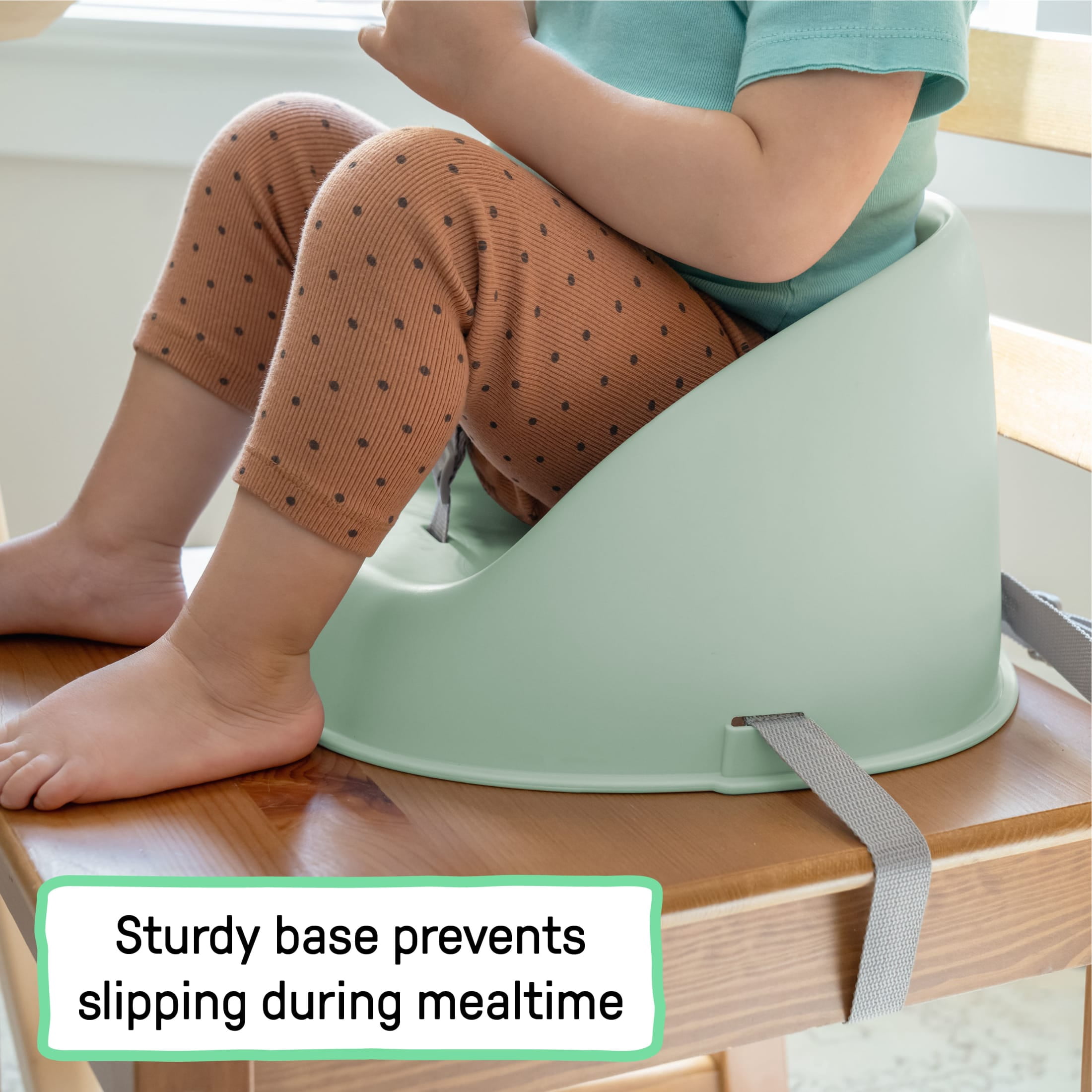 Ingenuity My Spot Easy-Clean Baby Booster Seat Feeding Chair - Green