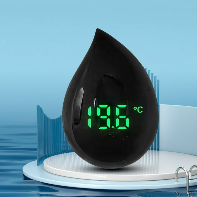 1pc Water Drop Shaped Electronic Thermometer Hygrometer For