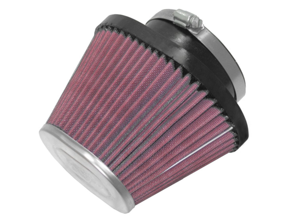 K＆N Universal Clamp-On Air Intake Filter: High Performance, Premium, Washable, Replacement Filter: Flange Diameter: In, Filter Height: In, Flange