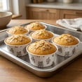 thumbnail image 4 of Panificio 5 oz Round Vintage Floral Paper Large Baking Cup - Pleated - 3 3/4" x 3 3/4" x 1 1/2" - 200 count box, 4 of 7