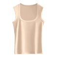 thumbnail image 4 of MEICHEN Cotton Solid U Neck Tank Tops for Women Casual Loose Fit Vest Sleeveless Tops Camisoles Underwear Trendy Summer Fall Essentials Clothes, 4 of 4