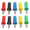 thumbnail image 3 of Banana Plugs, Stable Signal Transmission  Electrical Conductivity Lightweight 10pcs Rustproof Stackable Connector Welded Solid  For Security Accessories, 3 of 8