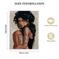thumbnail image 2 of ARISTURING Black Queen Poster African American Wall Art Black Girl Canvas Paintings Black Women Wall Decor African Women Portrait Meditation Vertical Painted Picture for Bedroom Living Room   16x20 in, 2 of 5