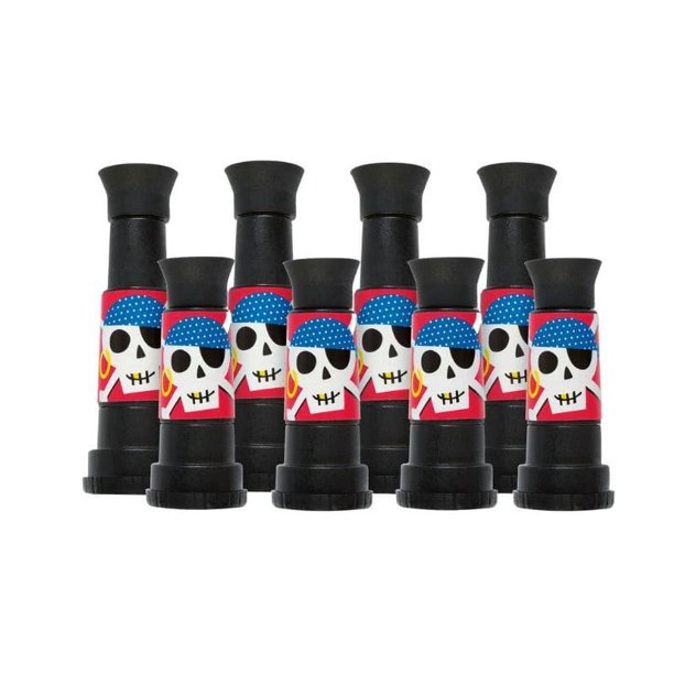 Unique Party - Artículo de Fiesta Telescopio Pirata - Pack de 8 (Negro)