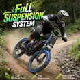 thumbnail image 6 of GugoIs 2500W Peak Electric Bike, 52V 25Ah Electric Dirt Bike for Adults, 23" * 3.0 Fat Tire Mountain Ebike, Max.90 Miles, LCD with NFC Unlock, Full Suspension, off-road, UL2849, 6 of 11