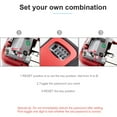 thumbnail image 3 of Yeacher Key Lock Box Wall Mount Aluminum Alloy 4-Digit Combination Waterproof Lockbox Key Safe Box Portable Storage for House Key ID Card U Disk, 3 of 8