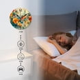 thumbnail image 4 of 10 Inch Wall Clock Battery Operated Silent Clock Decorative for Office, Kitchen, Outdoor, Living RoomRed Corn Poppy Purple Flower Tropical Graceful, 4 of 4