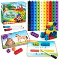thumbnail image 1 of Coogam Math Cubes, Manipulatives Number Counting Blocks with Activity Snap Linking Cube Math Construction Toy Gift for Preschool Kindergarten Learning, 1 of 6