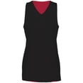 thumbnail image 7 of Augusta Ladies Tricot Mesh Reversible 2.0 Jersey 163 Scarlet/White L, 7 of 7