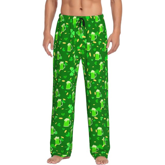 Balery St Patrick's Day2 Pantalones de pijama para hombre, pijama ultraligero, pantalón de descanso-XX-Large