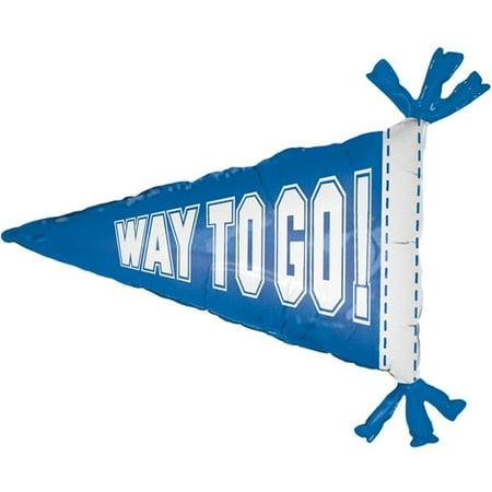 Grad Pennant Foil Balloon, Blue