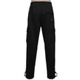 thumbnail image 3 of J. METHOD Mens Comfy Elastic Drawstring Fleece Cargo Sweat Pants M-5XL, 3 of 6