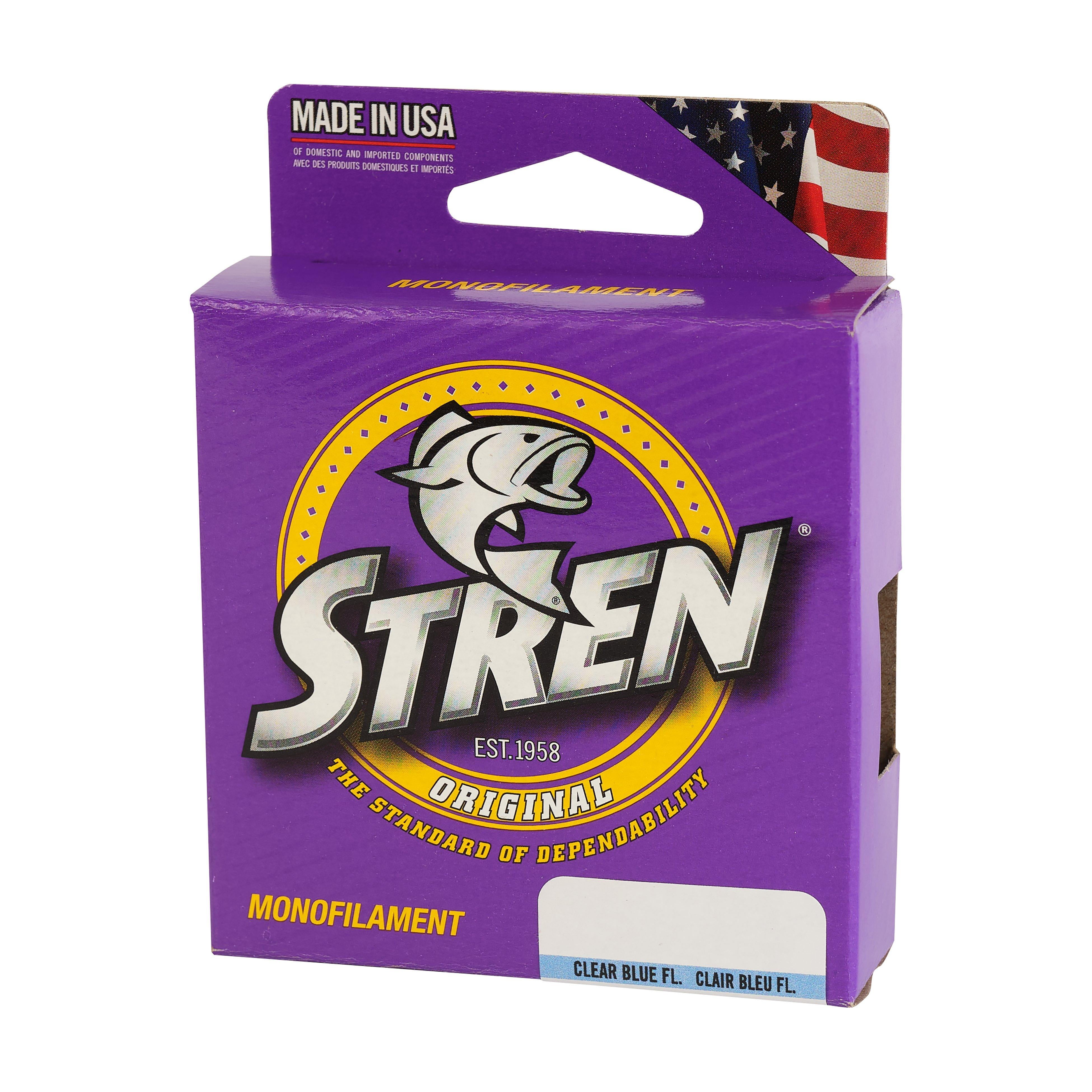 Stren Original® Monofilament Fishing Line, Clear/Blue Fluorescent, 6 lb Test Strength, 100 yd