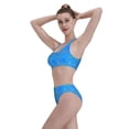 thumbnail image 6 of Picia Colorful Snake Women's High Waisted Bikini Scoop Neck Swimsuit Two Pieces Bathing Suit-Small, 6 of 8