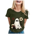 thumbnail image 3 of mgoYE Halloween Tshirts Women Plus Ghost Reading Book T-Shirt Casual Fall Teacher Tee Tops(AG,XL), 3 of 7