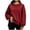 Wine, variant on HAiming Pullover Sweatshirts for Women Long Sleeve Solid Color Loose Casual Classic Shirts Fall Winter Going out Tops