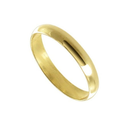 Layer Stone - Gem Avenue 18k Gold Layered 3mm Wide Plain Wedding Band