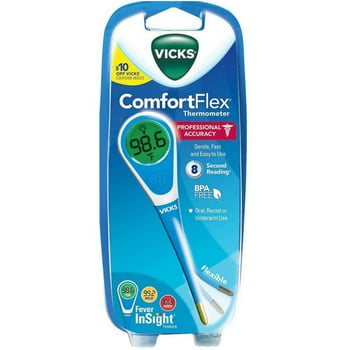 Vicks Comfort Flex Thermometer with Fever In, V966