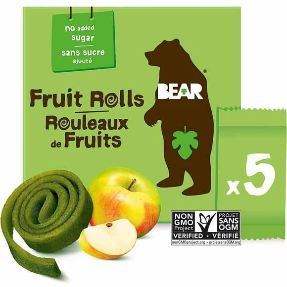 Bear Yoyos - Fruits 5 Packs X 2 Rouleaux, 100g Saveurs Multiples