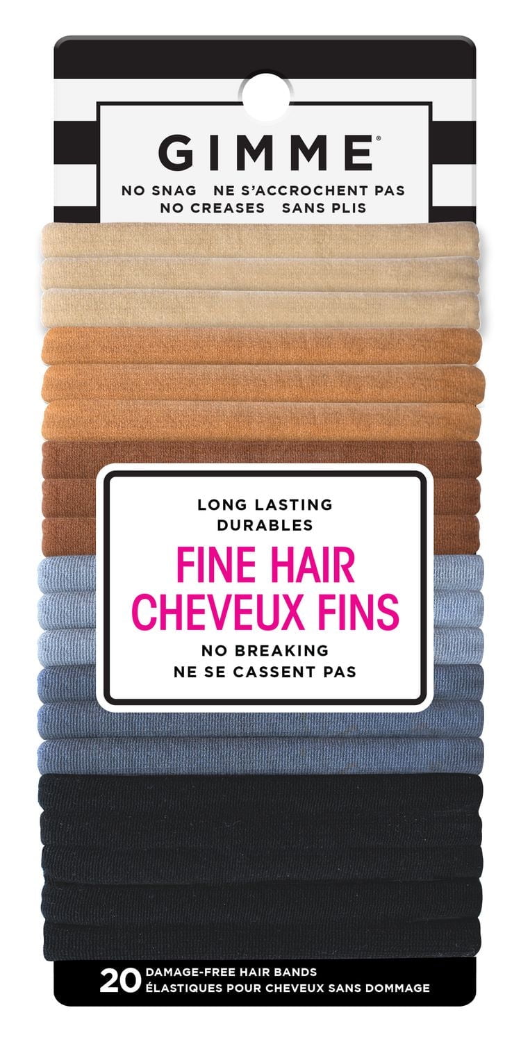 GIMME Fine Hair Bands, Neutral, 20CT