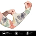 thumbnail image 3 of Fotbe Butterfly UV Sun Protection Arm Sleeves - Tattoo Cover Up - Basketball Arm Sleeve UPF 50 Cooling for Men Women, 3 of 8