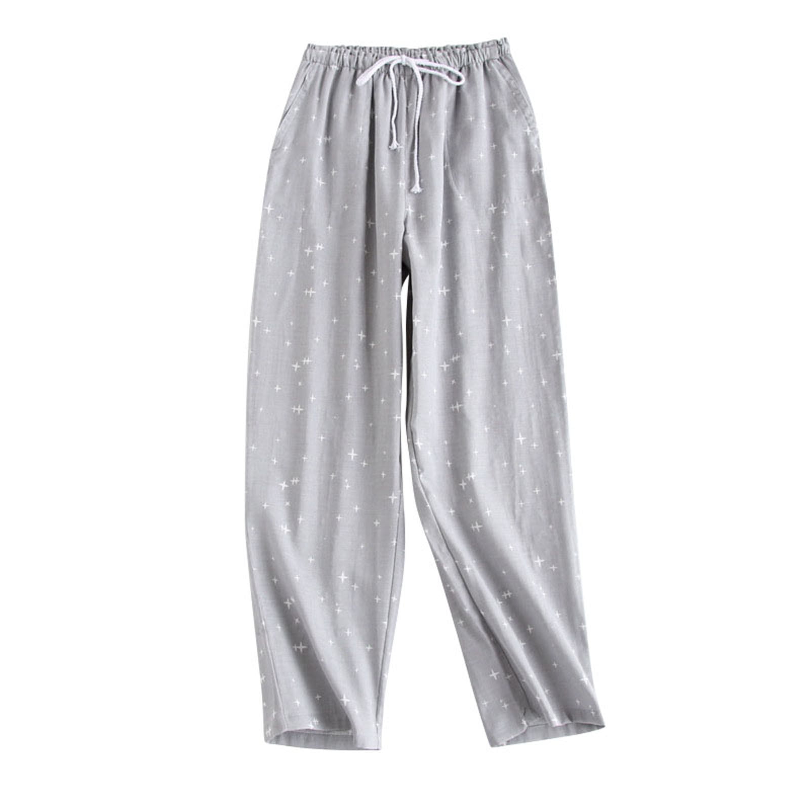 Swiftwear Women's Cotton Pajama Pants with Elastic Drawstring