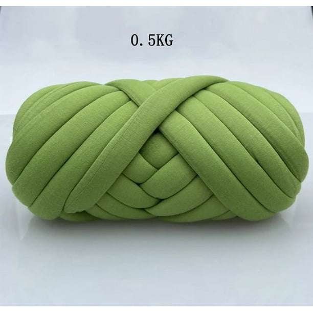 1KG Thick Super Bulky Chunky Yarn for Hand Knitting Crochet Soft Big Cotton DIY Arm Knitting Roving Spinning Yarn for Blanket