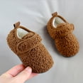 thumbnail image 4 of Ketyyh-chn99 Toddler Girls Boys Winter Warm Slippers Plush Cute Bedroom House Indoor Shoes Brown,18, 4 of 4