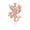 Rose, variant on Solid Gold Diamond Cut Eagle Snake Pendant Necklace(14K Rose Gold, Pendant)