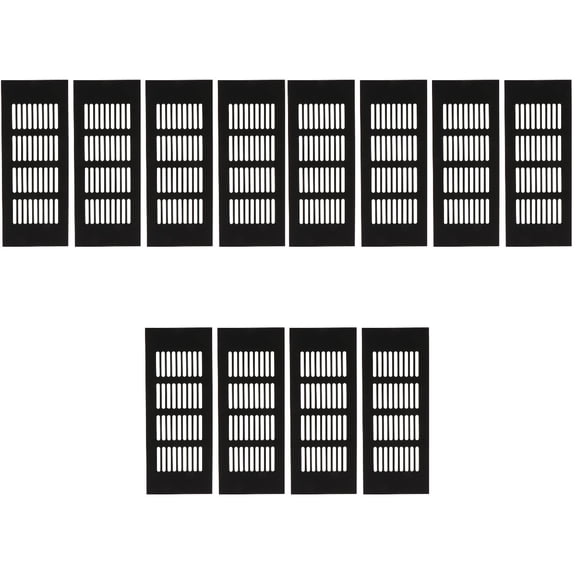 unbranded 12 pcs Vents Cover Grille Wardrobe Shoes Cabinet Air Vent Grille for Furniture
