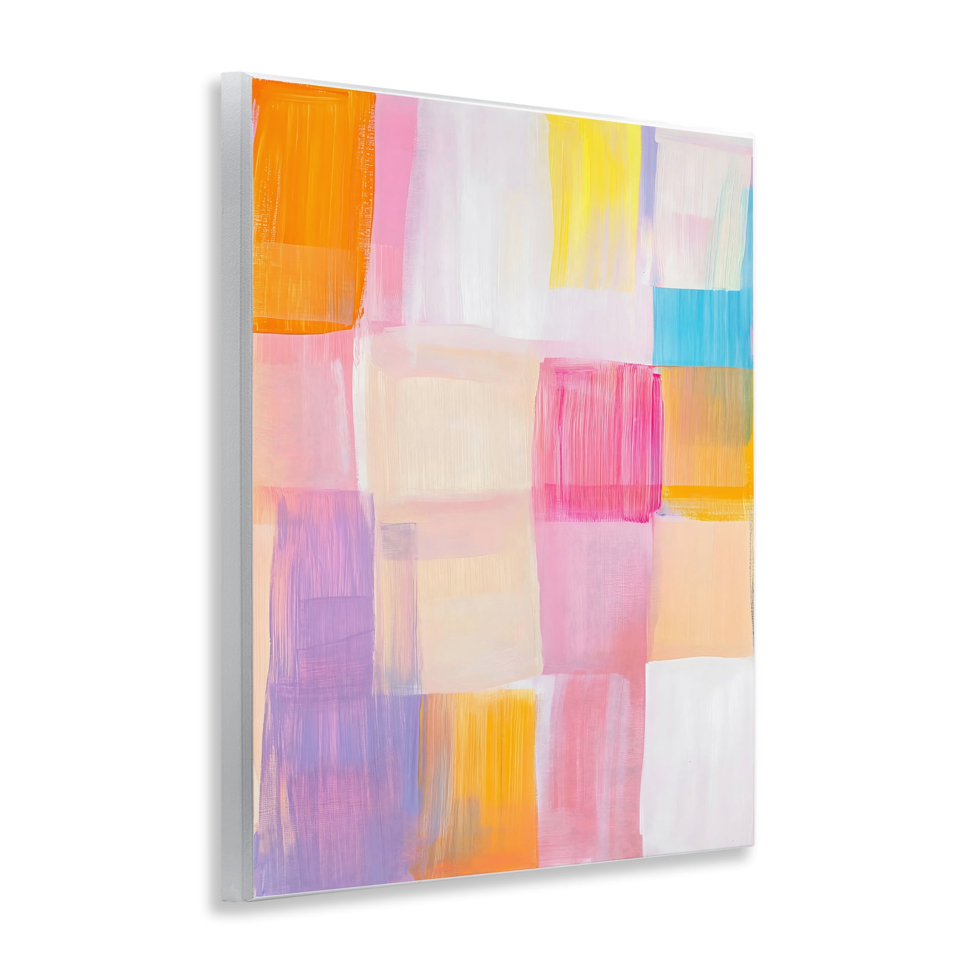 Stupell Industries Abstract Grid Brushstrokes Wall Plaque Art, design by The Prints Vibe