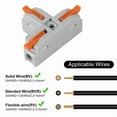 thumbnail image 5 of 10 Conectores Compactos para Cables, con Tuerca de Palanca en Forma T, Divisores Rápidos 3 Vías., 5 of 5