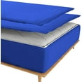 thumbnail image 2 of DNG Creations Zipper Fitted Sheet ( Includes - 1 Elastic Fitted Sheet & 2 Base Sheet has Zipper ) 100% Egyptian Cotton 8 Inch Deep Pocket (Solid Royal Blue - Olympic Queen ), 2 of 9
