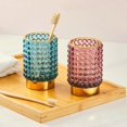 thumbnail image 3 of Organizador de brochas de maquillaje LEICURACE Vintage Glass Cup, 3 of 9