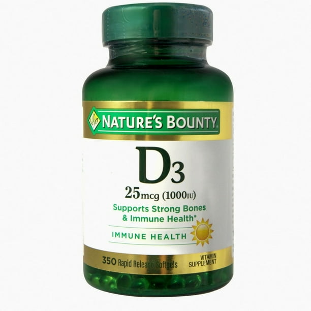 Nature's Bounty Bounty D1000 IU Dietary Supplement Rapid Release