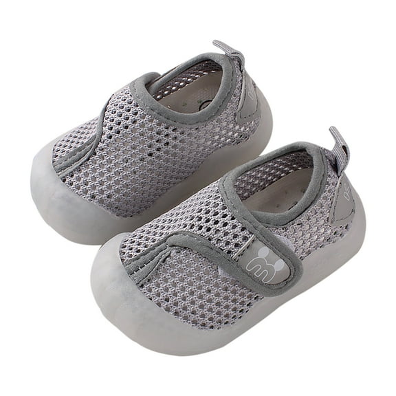 RYDCOT Toddler Shoes Toddler Shoes Baby First-Walking Breathable Mesh Infant Boys Girls Soft Trainers Gray 14-17Month