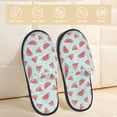 thumbnail image 2 of Fotbe Watermelon Pantuflas Peludas para Mujer con Estampado, Zapatillas de Peluche, Zapatos de Invierno para Casa, Uso Interior y Exterior-Medium, 2 of 8