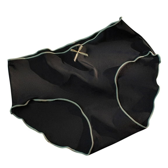 Bigersell Womens Underwear Seamless Clearance Nylon Panties Women Seamless Panty Style P-180 Polyester Bikini Panties Thong Underwear Ladies Briefs High Waist Women's Bikini Panties Black M