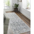thumbnail image 5 of Hauteloom Legacy Living Room, Bedroom Machine Washable Area Rug - Traditional - Navy Blue, Orange, Off White - 3'11" x 5'11", 5 of 8