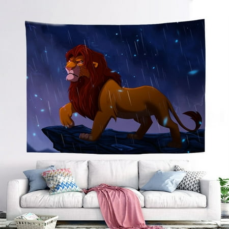 Image of Lion King Print Backdrop Cool Background for Bedroom Living Room Dorm (78.74x59.05inch/200x150cm)