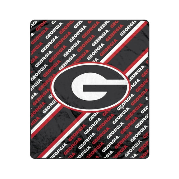 Pegasus Georgia Bulldogs 60" x 70" Diagonal Lined Wordmark Ultra Soft Blanket